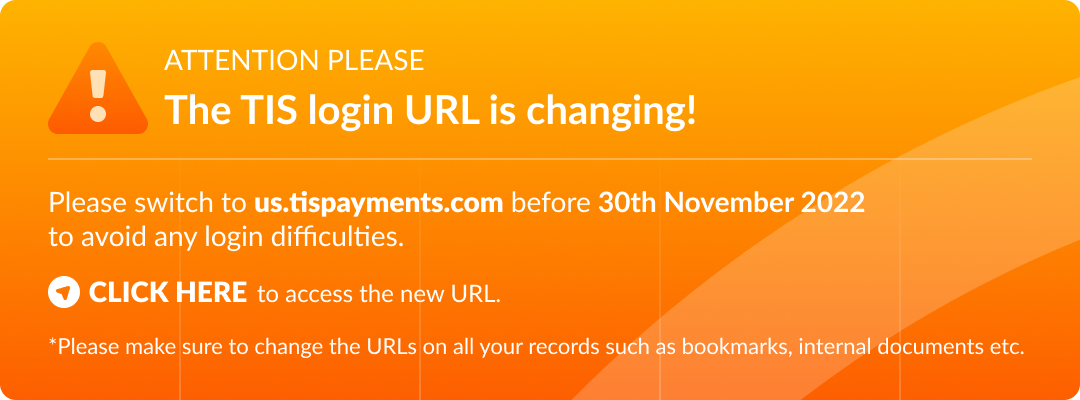Announcement: TIS login URL is changing
